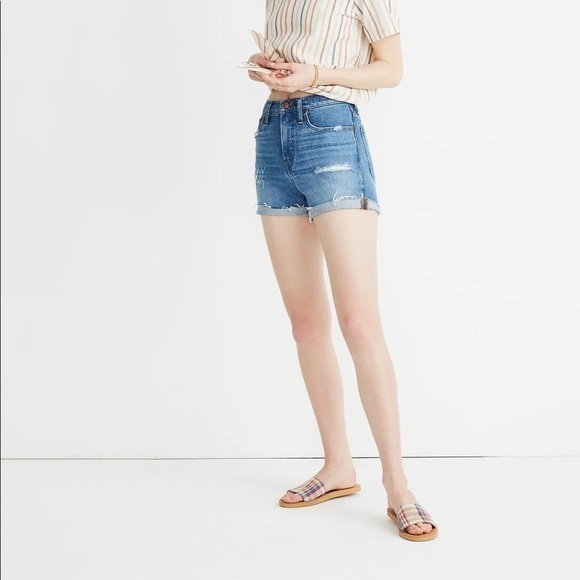 Madewell High-Rise Denim Shorts in Jordie Wash - Picture 12 of 12